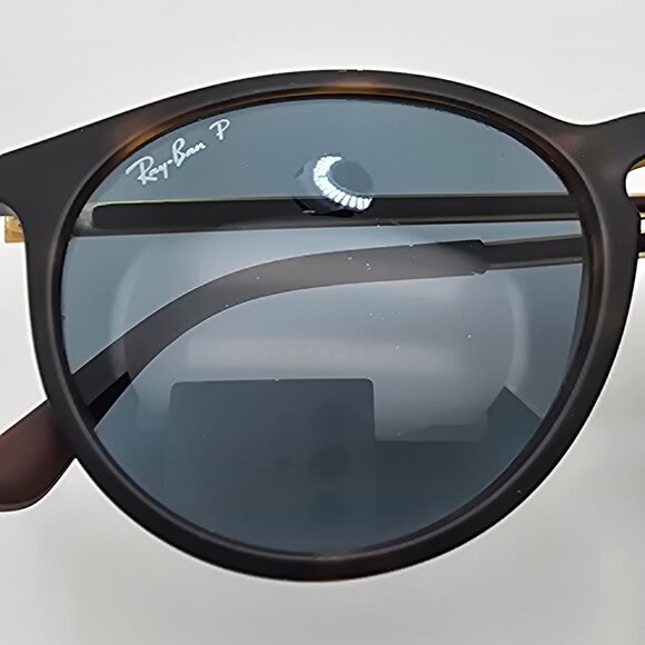 Ray-Ban RB4274 Rubber Havana Frame Polarized Grey Lens Sunglasses Italy 57mm - Picture 14 of 14